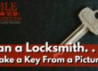 A key labelled, "Duplication Prohibited," lies flat on a dark surface. This image would be perfect for cutting a key from an image; however, most locksmiths won't do this. Read the blog post to find out why.