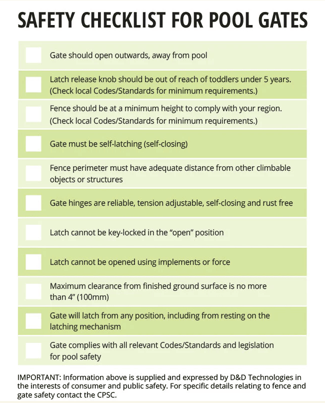 safety-checklist-for-pool-gates-d-and-d-technologies Safety checklist for pool gates from D&D Technologies
