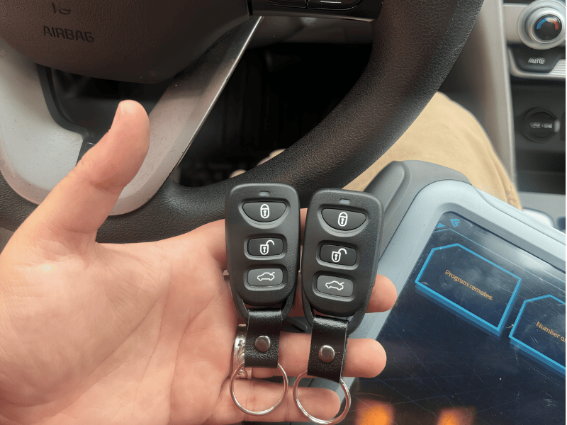 Car Keys and Fobs are cut and programmed in the vehicle in Frederick MD by Able Locksmiths. 